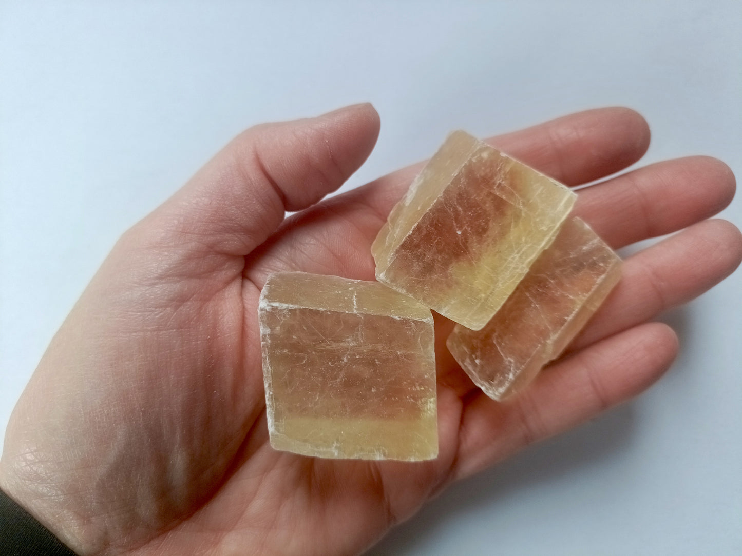 Natural Optical Clear & Honey Calcite