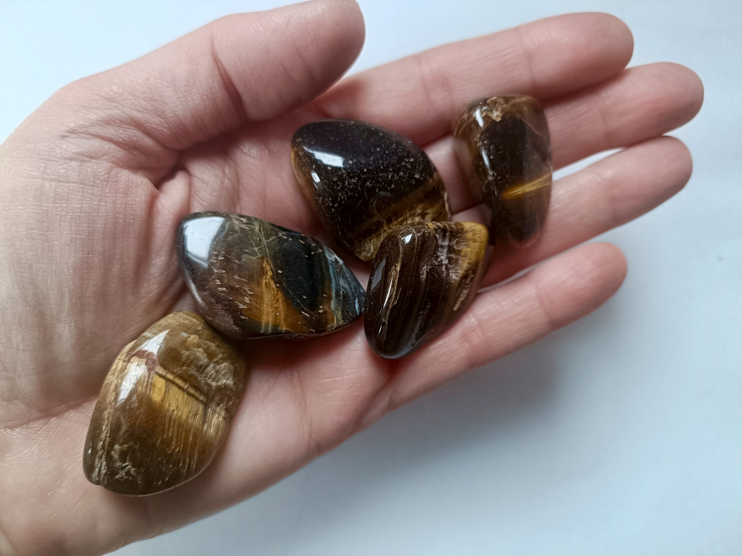 Tiger's Eye tumbled stones