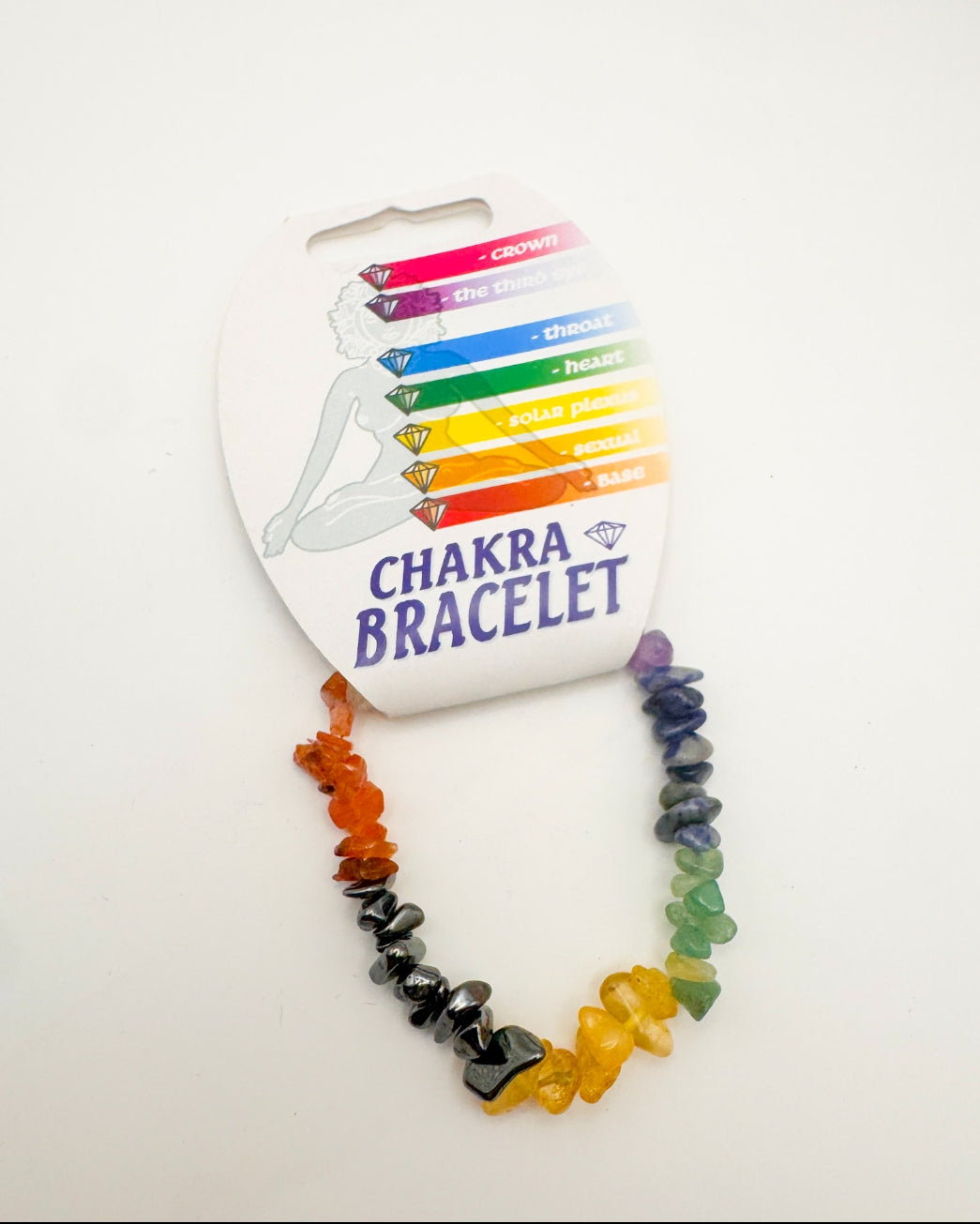 Chakra Crystal Chip Bracelet