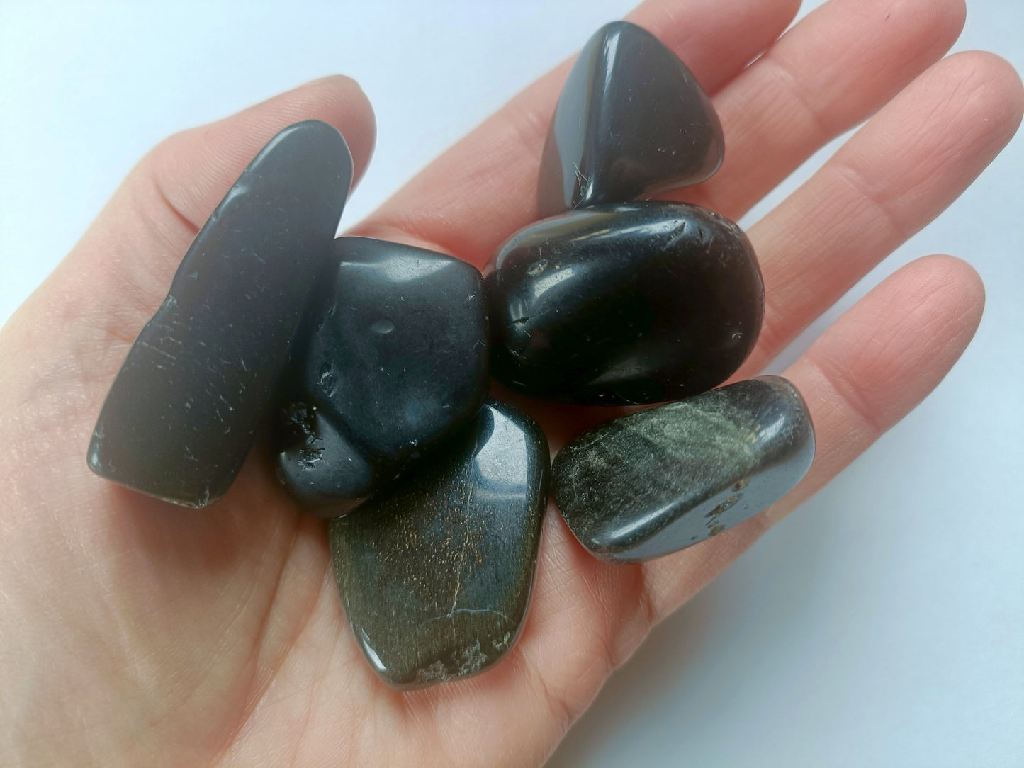 Black Obsidian Tumbled Stones