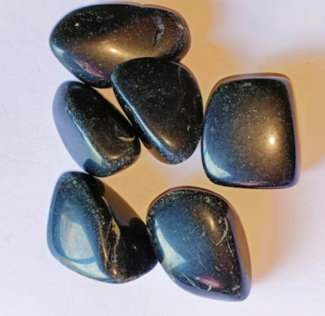Black Obsidian Tumbled Stones