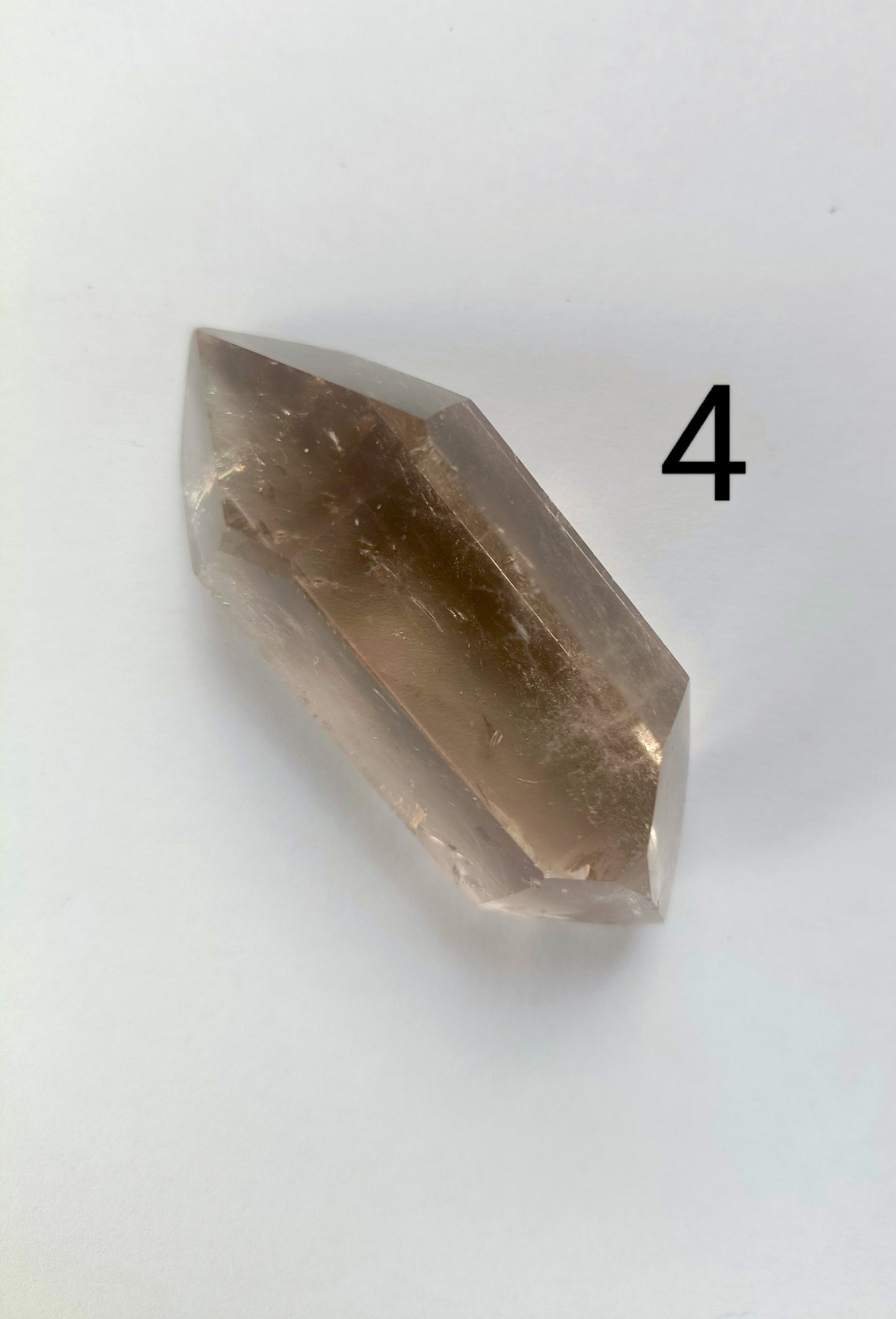 Natural Clear & Smoky Quartz Double Terminated Points