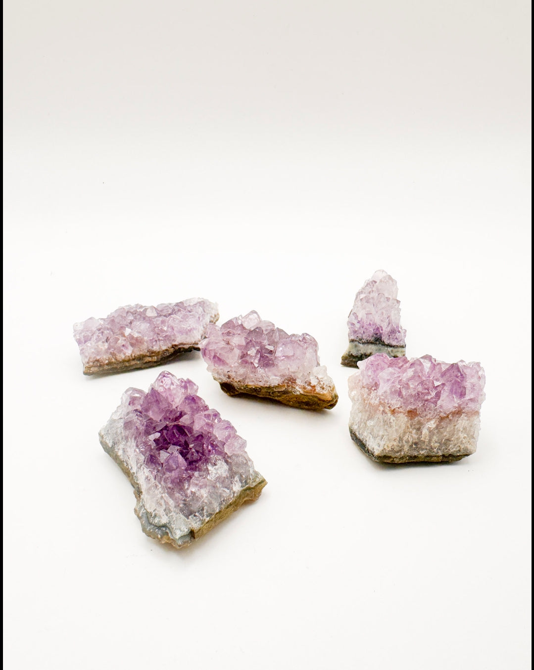 Natural Amethyst Druse Clusters