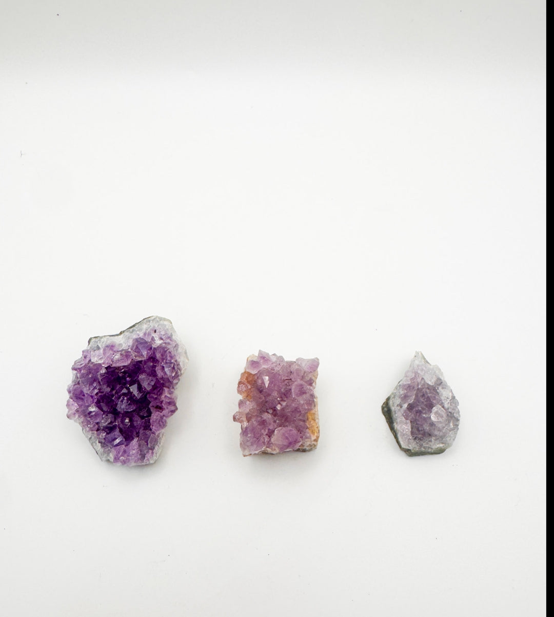 Natural Amethyst Druse Clusters